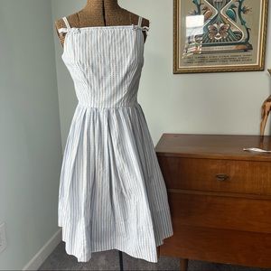 Vintage Lanz 60’s blue and white polka dot sundress